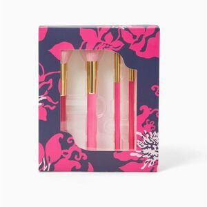 Lilly Pulitzer set of makeup brushes. 5 brushes NWT